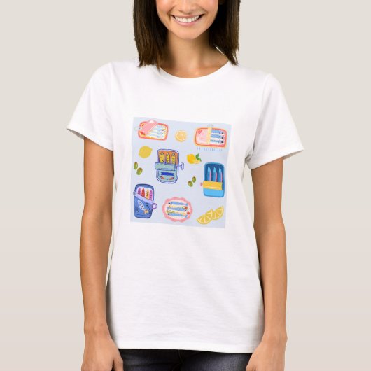 Sardines en citroenen t-shirt (Voorkant)