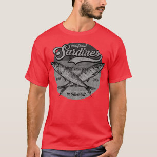 Sardines Etiket BW T-shirt