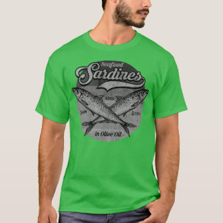 Sardines Etiket BW T-shirt