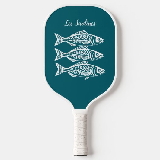 Sardines-Hawaiiaans Blauwgroen Pickleball Paddle (Voorkant)