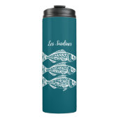 Sardines-Hawaiian-Fisherman Core- Blauwgroen Thermosbeker (Voorkant)