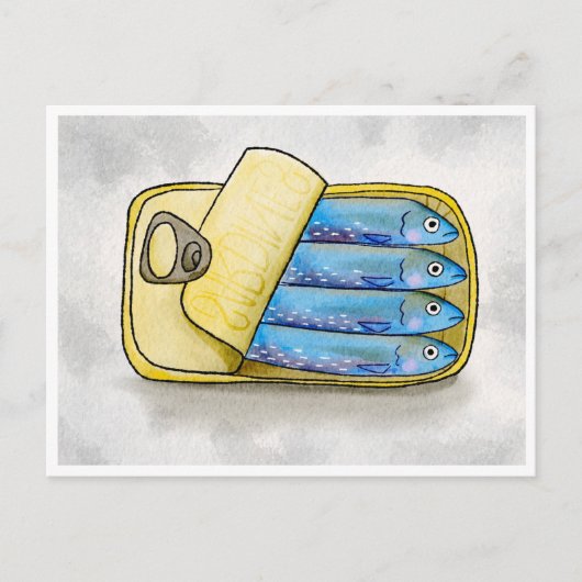 Sardines, Hé Briefkaart (Voorkant)