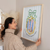 Sardines in a Plate in Blue Bow Kitchen Poster