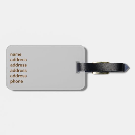 Sardines in blik bagagelabel (Achterkant horizontaal)