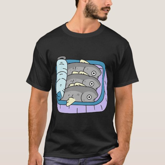 sardines in blik t-shirt (Voorkant)