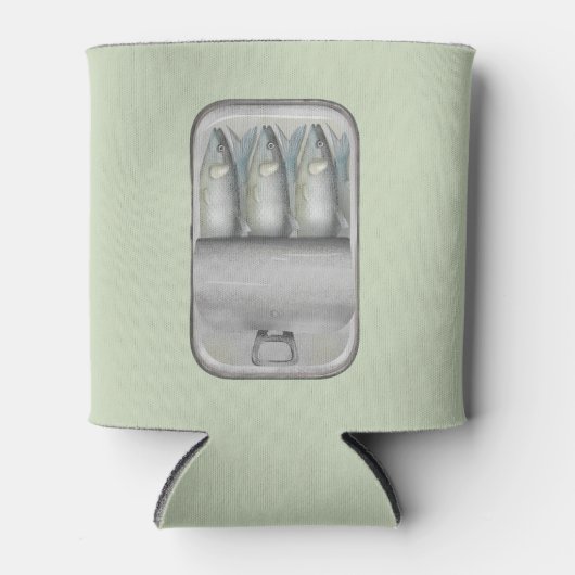 Sardines in een blik blikjeskoeler (Voorkant)