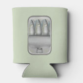 Sardines in een blik blikjeskoeler (Achterkant)