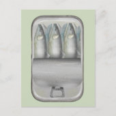 Sardines in een blik briefkaart (Voorkant)