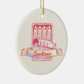 Sardines in een blik keramisch ornament (Rechts)