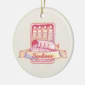Sardines in een blik keramisch ornament (Links)
