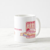 Sardines in een blik koffiemok (Voorkant rechts)