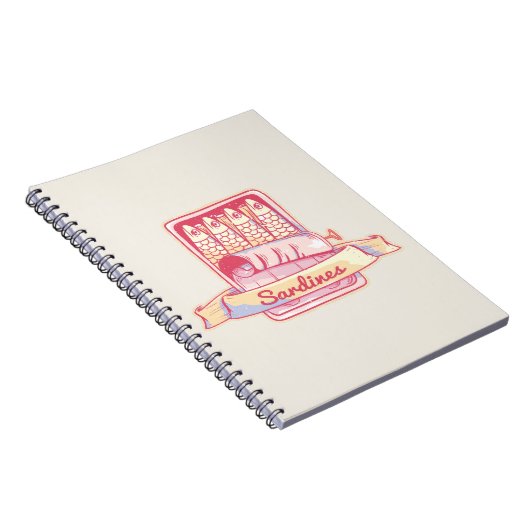 Sardines in een blik notitieboek (Rechterzijde)