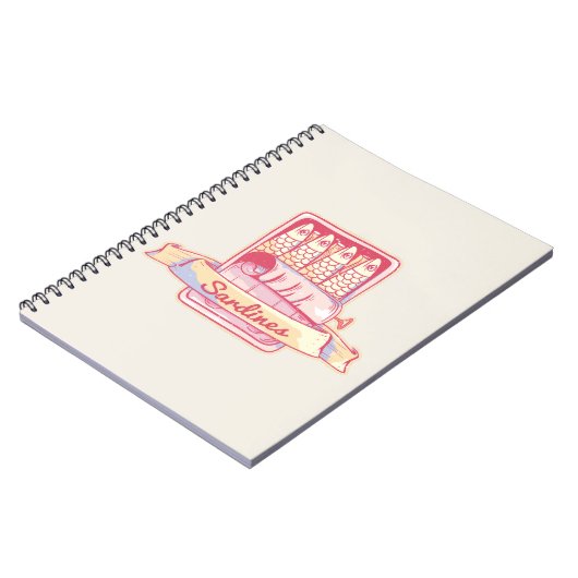 Sardines in een blik notitieboek (Linkerzijde)