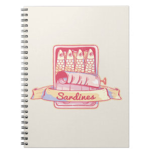Sardines in een blik notitieboek