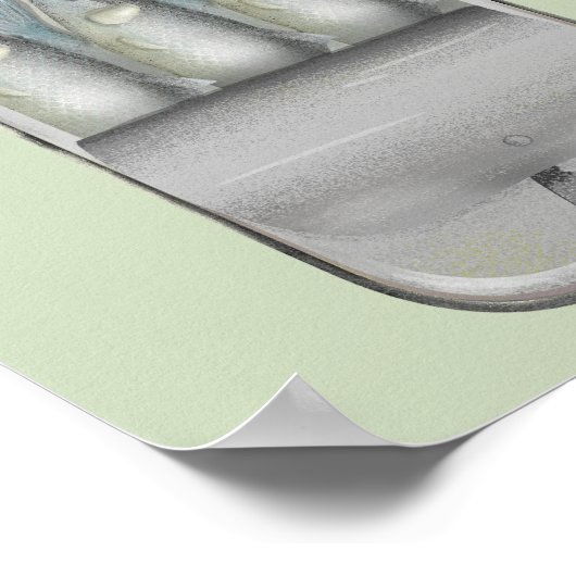 Sardines in een blik poster (Hoek)