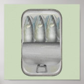 Sardines in een blik poster (Voorkant)