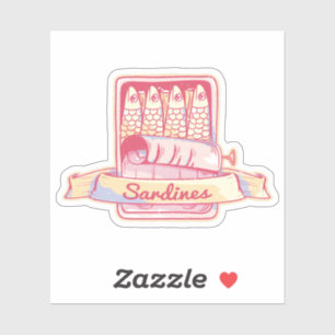 Sardines in een blik sticker