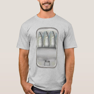 Sardines in een blik t-shirt