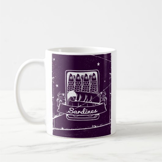 Sardines in een blik Verontwaardigd Koffiemok (Links)