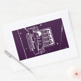 Sardines in een blik Verontwaardigd Rechthoekige Sticker