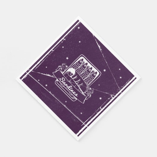 Sardines in een blik Verontwaardigd Servet (Hoek)