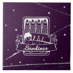 Sardines in een blik Verontwaardigd Tegeltje