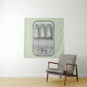 Sardines in een blik wandkleed (In situ)