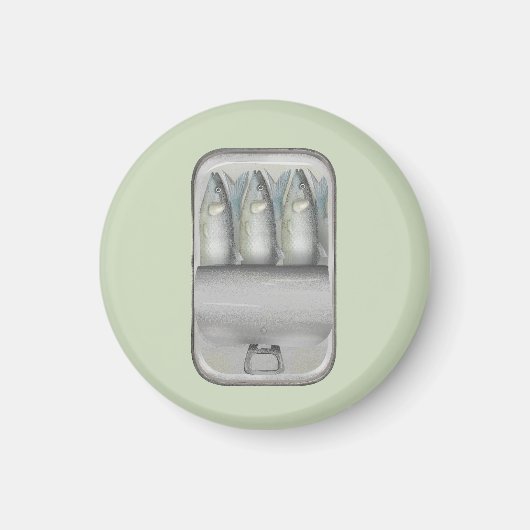 Sardines in een blikje magneet (Voorkant)