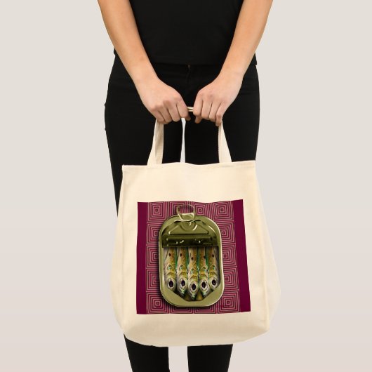 sardines in roze tote bag (Voorkant (product))