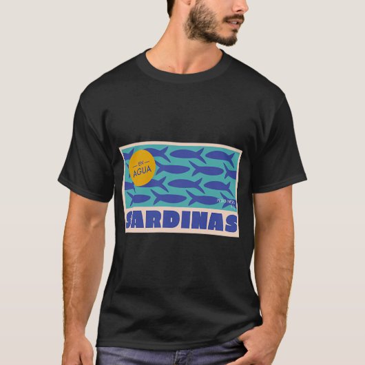 Sardines in water t-shirt (Voorkant)
