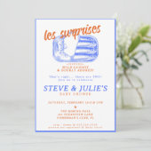 Sardines Ingeblikte Vis Tweeling Multiples Baby sh Kaart (Staand voorkant)