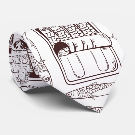 sardines kunnen trans stropdas (Opgerold)