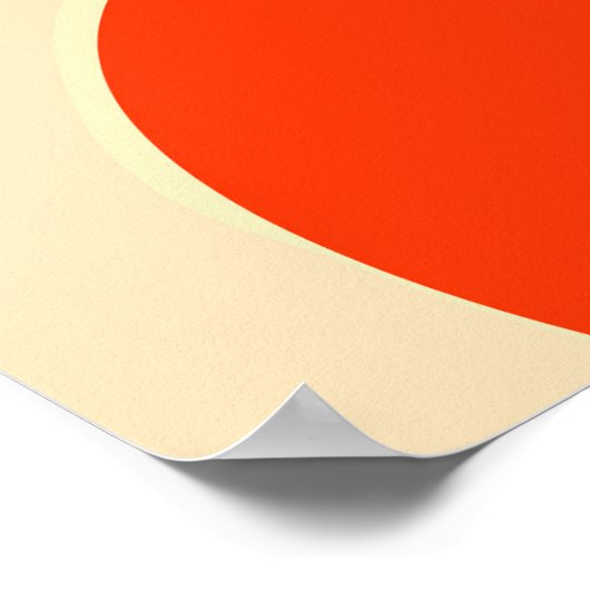 Sardines met Abstracte zonnecirkels Poster (Hoek)