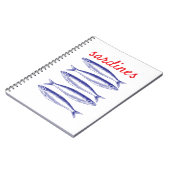 Sardines Notitieboek (Linkerzijde)