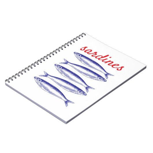 Sardines Notitieboek (Linkerzijde)