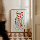 Sardines op een bord met gele strik Keukenposter Poster