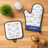 Sardines Ovenwant & Pannenlap Set (Top down)