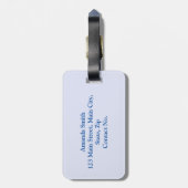 Sardines Patroon Bagagelabel (Achterkant verticaal)