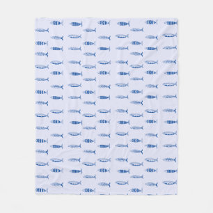 Sardines Patroon Fleece Deken