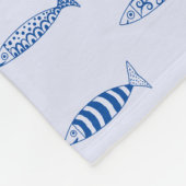 Sardines Patroon Fleece Deken (Hoek)