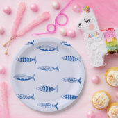 Sardines Patroon Papieren Bordje (Feest)