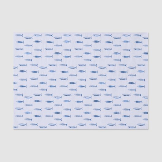 Sardines Patroon Tissuepapier (Voorkant)