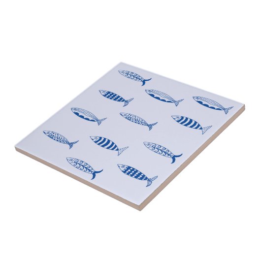 Sardines Pattern Tegeltje (Zijkant)