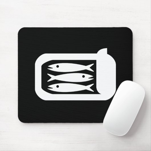 Sardines Pictogram Mousepad Muismat (Met muis)