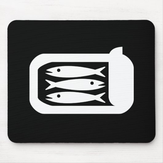 Sardines Pictogram Mousepad Muismat (Voorkant)