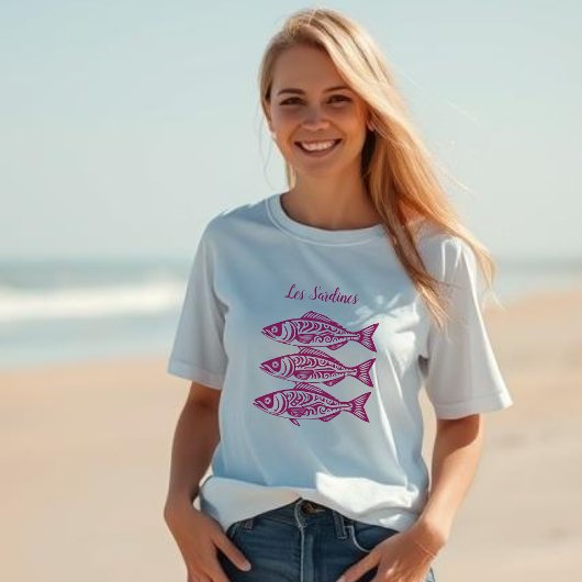 Sardines-Pink Hawaiian T-shirt