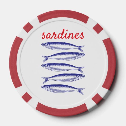 Sardines Poker Chips (Achterkant)