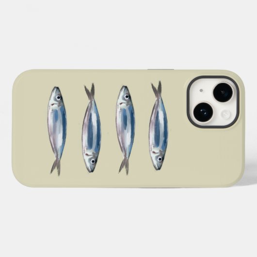 Sardines telefoonhoesje Case-Mate iPhone case (Achterkant (horizontaal))
