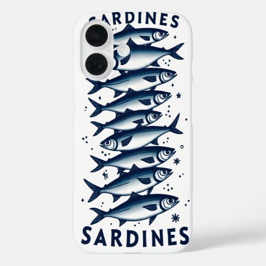 Sardines telefoonhoesje voor iPhone 16 Case-Mate iPhone Case (Achterkant)
