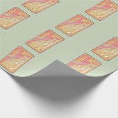 Sardines tin Retro poster stijl Cadeaupapier (Hoek)